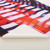 Rot weiß und Blau Sherpadecke (3/4)