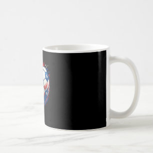 Rot Weiß Und Blau Soccer Ll Patriotischer Vierter  Kaffeetasse