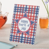 Rot, Weiß und Blau Sockelschild (In Situ)