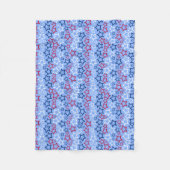 Rot, Weiß und Blau-Sterne Fleece Blanket (Vorderseite)