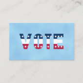 Rot Weiß und Blau (Sterne) Visitenkarte (Vorderseite)