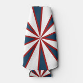 Rot, Weiß und Blau Sternexplosion Cooler Flaschenkühler (Vorderseite)
