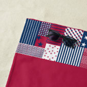 Rot, Weiß und Blau Strandtuch (Beispiel)