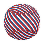 Rot, Weiß und Blau Streifen Baseball (Rückseite)