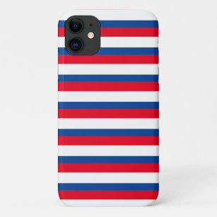 Rot, Weiß und Blau Streifen Case-Mate iPhone Hülle