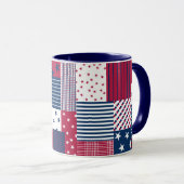 Rot, Weiß und Blau Tasse (VorderseiteRechts)