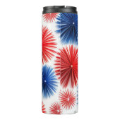 Rot, Weiß und Blau Thermosbecher (Rückseite)