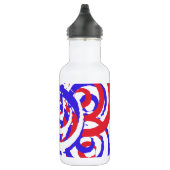 Rot weiß und Blau Trinkflasche (Rechts)