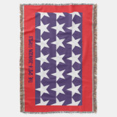 Rot-Weiß und Blau US Flagge 4. Juli Decke (Vorderseite Vertikal)