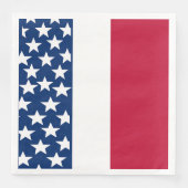 Rot, Weiß und Blau US Flagge 4. Juli Serviette (Vorderseite)