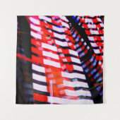 Rot weiß und Blau Wandteppich (Vorderseite)