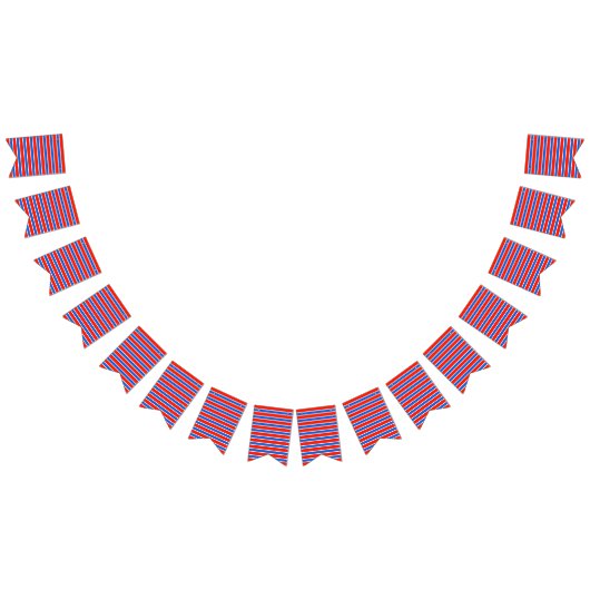 Rot, Weiß und Blau Wimpelkette (Alle)