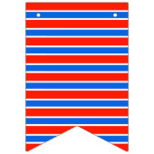 Rot, Weiß und Blau Wimpelkette (Erste Fahne)