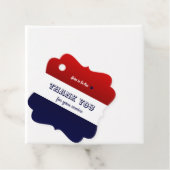 Rot-Weiß und Blau-zeitgenössisches Design Geschenkanhänger (Beispiel)