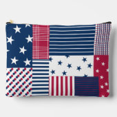 Rot, Weiß und Blau Zubehörtasche (Vorderseite)