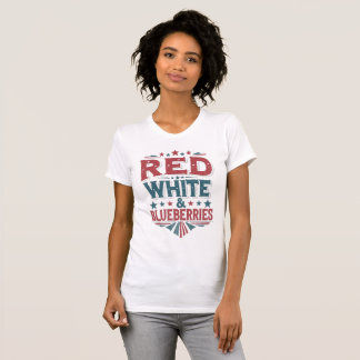Rot, Weiß und Blaubeeren Patriot Freedom T-Shirt