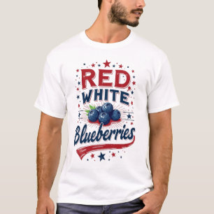 Rot, Weiß und Blaubeeren Patriot Freedom T-Shirt