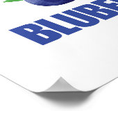 Rot, Weiß und Blaubeeren Poster (Ecke)