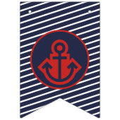 Rot-Weiß- und Blaue-Jagdfahnen Wimpelkette (Dritte Fahne)