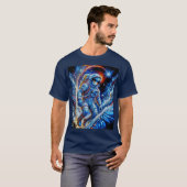 Rot, Weiß und Blauer Astronaut T-Shirt (Vorne ganz)