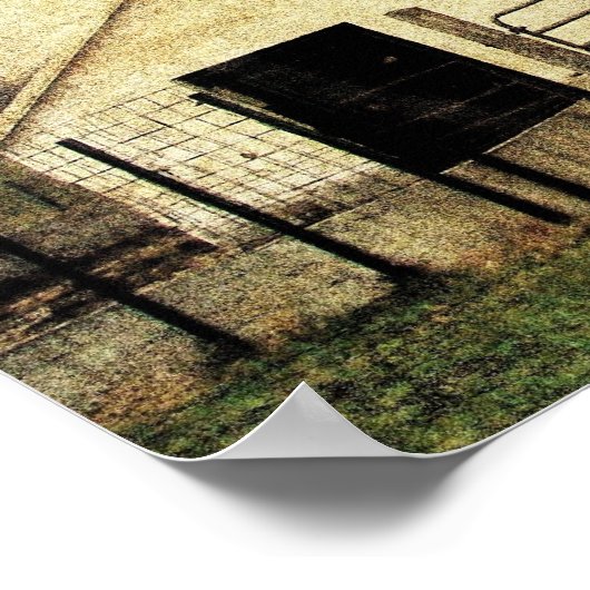 Rot, Weiß und Blauer Barnquilt Poster (Ecke)