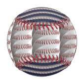 Rot-Weiß- und Blauer-Grafik Baseball (Rückseite)