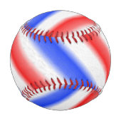 Rot-Weiß- und Blauer Streifen Baseball (Rückseite)
