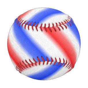 Rot-Weiß- und Blauer Streifen Baseball
