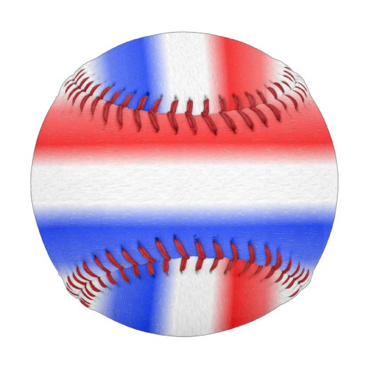 Rot-Weiß- und Blauer Streifen Baseball (Vorderseite)