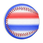 Rot-Weiß- und Blauer Streifen Baseball (Vorderseite Links)