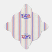 Rot-Weiß- und Blauer Zuhause-Run-Baseball-Strickbo Geschenkschachtel (Ungefaltet)