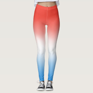 Rot, Weiß und blaues patriotisches Ober Leggings