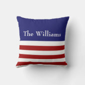 Rot, Weiß und Blaukissen Kissen (Rückseite)