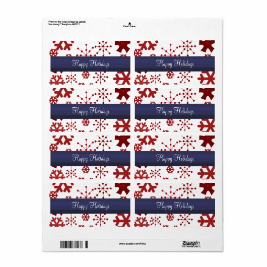 Rot-Weiß- und Blauschneeflocken (Vorne)