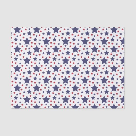 Rot-Weiß- und Blausteine Seidenpapier (Vorderseite)