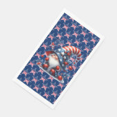 Rot-Weiß- und Blausteine Serviette (Ecke)