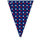 Rot-Weiß- und Blausteine Wimpelkette (Zweite Fahne)