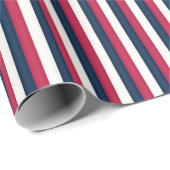 Rot-Weiß- und Blaustreifen Geschenkpapier (Rolleneckpunkt)