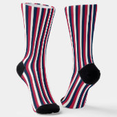 Rot-Weiß- und Blaustreifen Socken (Gewinkelt)