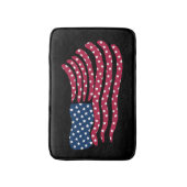 Rot-Weiß- und Blautafeldesign Badematte (Vorderseite Vertikal)