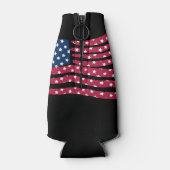 Rot-Weiß- und Blautafeldesign Flaschenkühler (Rückseite)