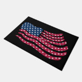 Rot-Weiß- und Blautafeldesign Fußmatte (Schrägansicht)