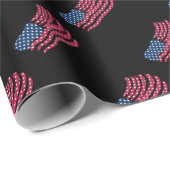 Rot-Weiß- und Blautafeldesign Geschenkpapier (Rolleneckpunkt)