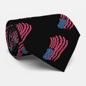 Rot-Weiß- und Blautafeldesign Krawatte (Gerollt)