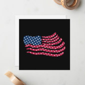 Rot-Weiß- und Blautafeldesign Mitteilungskarte (Vorderseite/Rückseite Beispiel)