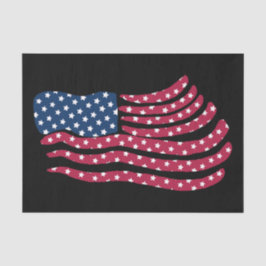 Rot-Weiß- und Blautafeldesign Seidenpapier