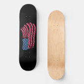 Rot-Weiß- und Blautafeldesign Skateboard (Vorderseite)