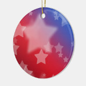 Rot-Weiß- und Blautöne Keramikornament (Links)