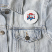Rot weiß und Boujee 4. Juli Unabhängigkeitstag Button (Beispiel)