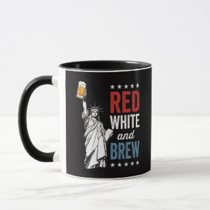 Rot Weiß und Brauen 250. Jubiläum Tasse